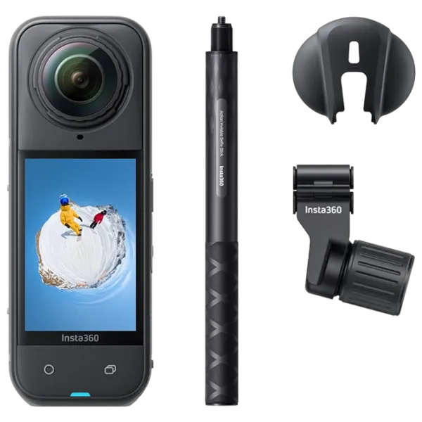 Cameră action Insta360 X5 Ski Bundle 72 MP / 2400 mAh / Black photo 1