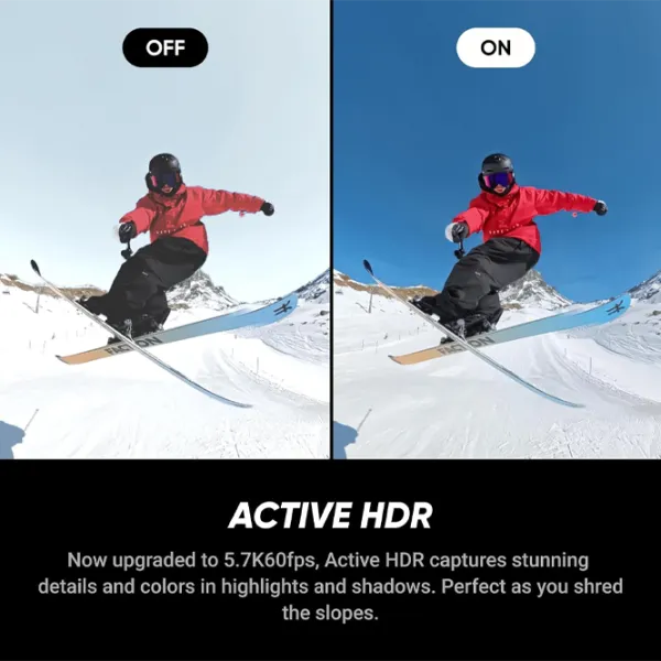 Cameră action Insta360 X5 Ski Bundle 72 MP / 2400 mAh / Black photo 7
