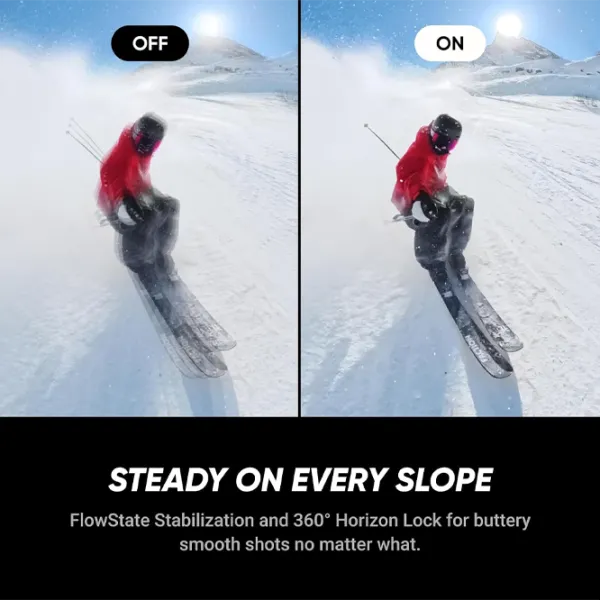 Cameră action Insta360 X5 Ski Bundle 72 MP / 2400 mAh / Black photo 8