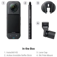 Экшн-камера Insta360 X5 Ski Bundle 72 МП / 2400 мАч / Черный photo 10