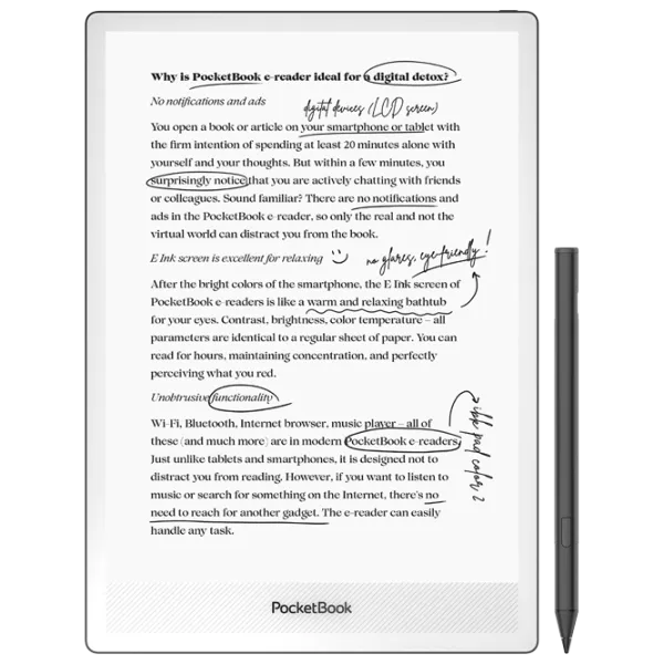 Электронная книга Pocketbook 1030 InkPad One 10.3" / E-Ink Carta / 32 ГБ / Черный photo 3