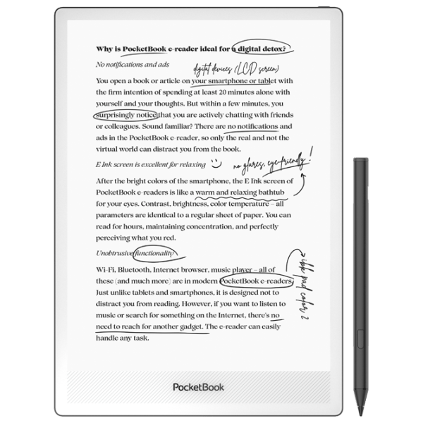 Электронная книга Pocketbook 1030 InkPad One 10.3" / E-Ink Carta / 32 ГБ / Черный photo 3