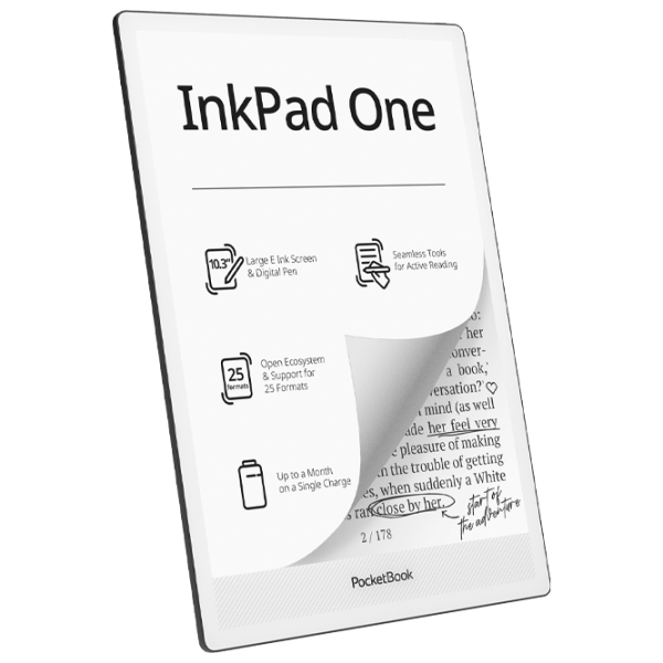 Электронная книга Pocketbook 1030 InkPad One 10.3" / E-Ink Carta / 32 ГБ / Черный photo 5