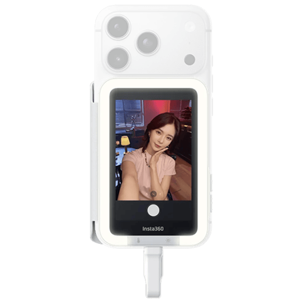 Селфи лампа Insta360 Snap Selfie Screen with LED Light USB Type C / Белый photo 1