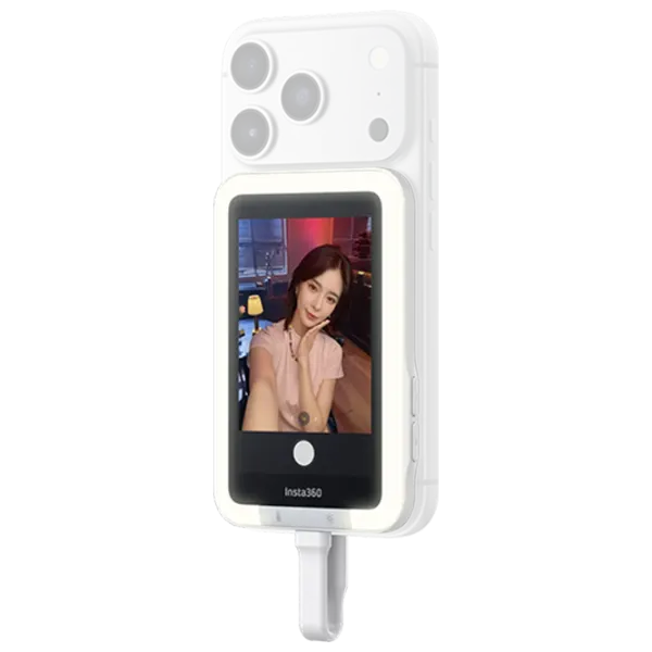 Селфи лампа Insta360 Snap Selfie Screen with LED Light USB Type C / Белый photo 2