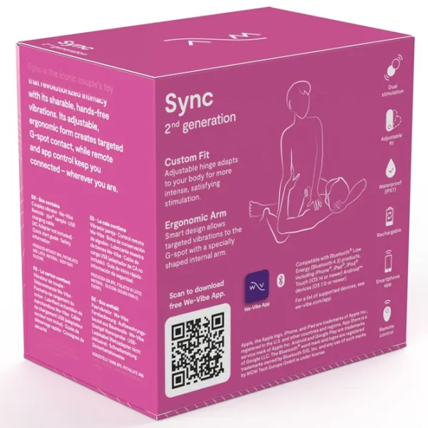 Вибратор We-Vibe Sync 2 Темно-розовый photo 13