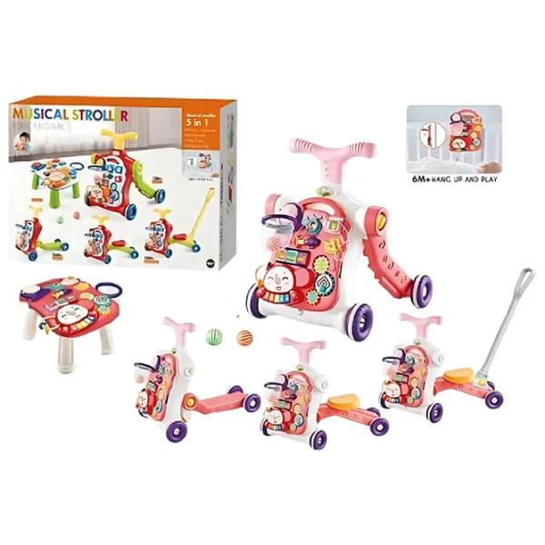 Ходунки Richi Musical Stroller (44986) / Розовый photo 1