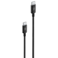 Кабель для телефона Power Braided Cellularline USB Type-C + USB Type-C 2.5 м / Черный