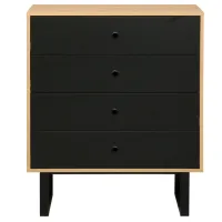 Комод DecoPrim Calvin 95 x 80 x 40см / ДСП / Черный photo 5