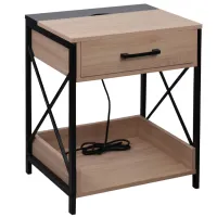Тумбочки DecoPrim Espero 60 x 48 x 40см / ДСП меламин / Дуб черный