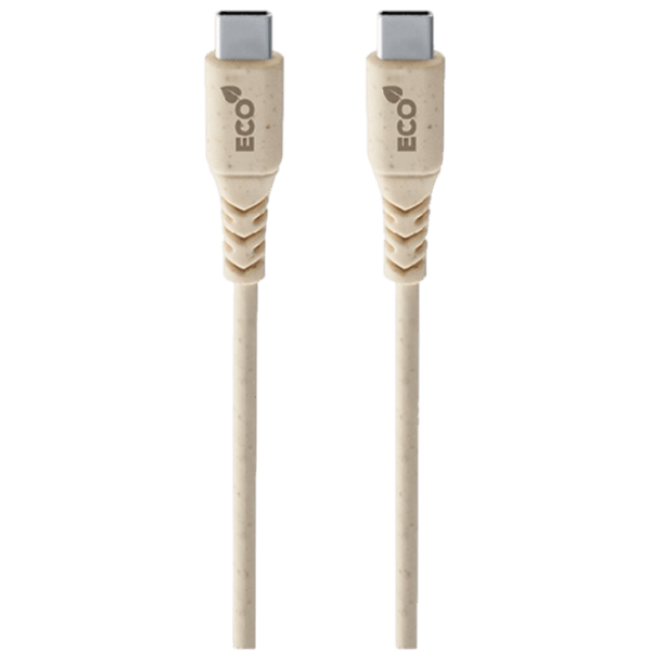 Кабель для телефона Become Cellularline USB Type-C + USB Type-C 1.2 м / Бежевый photo 1