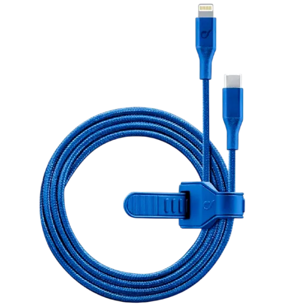 Кабель для телефона Strip MFI Cellularline USB Type-C + Lightning 1 м / Синий photo 1
