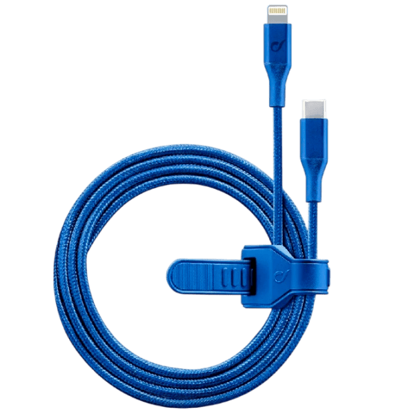 Кабель для телефона Strip MFI Cellularline USB Type-C + Lightning 1 м / Синий photo 1