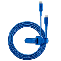 Кабель для телефона Strip MFI Cellularline USB Type-C + Lightning 1 м / Синий