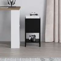 Noptiere Showdeko EMA 55 x 30 x 30 / MDF / Black Bute photo 8