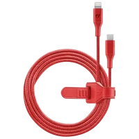 Кабель для телефона Strip MFI Cellularline USB Type-C + Lightning 1 м / Красный