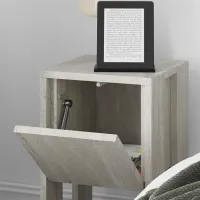 Noptiere Showdeko EMA 55 x 30 x 30 / MDF / Travertine photo 4