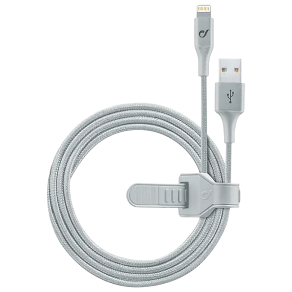 Кабель для телефона Strip MFI Cellularline USB + Lightning 1 м / Серебряный photo 1