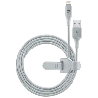 Кабель для телефона Strip MFI Cellularline USB + Lightning 1 м / Серебряный