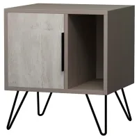 Noptiere Decortie GLYNN 60 x 50 x 42 / PAL melaminat / Light Mocha photo 2
