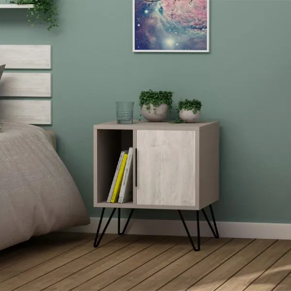 Тумбочки Decortie GLYNN  60 x 50 x 42см / ДСП меламин / Светлый мокко photo 4