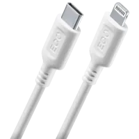 Кабель для телефона Become MFI Cellularline USB Type-C + Lightning 1 м / Белый