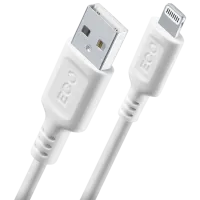 Кабель для телефона Become MFI Cellularline USB + Lightning 1 м / Белый