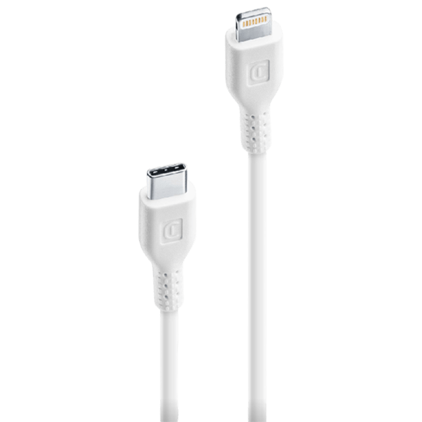 Кабель для телефона Power MFI Cellularline USB Type-C + Lightning 3 м / Белый photo 1