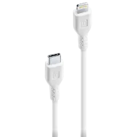 Кабель для телефона Power MFI Cellularline USB Type-C + Lightning 3 м / Белый