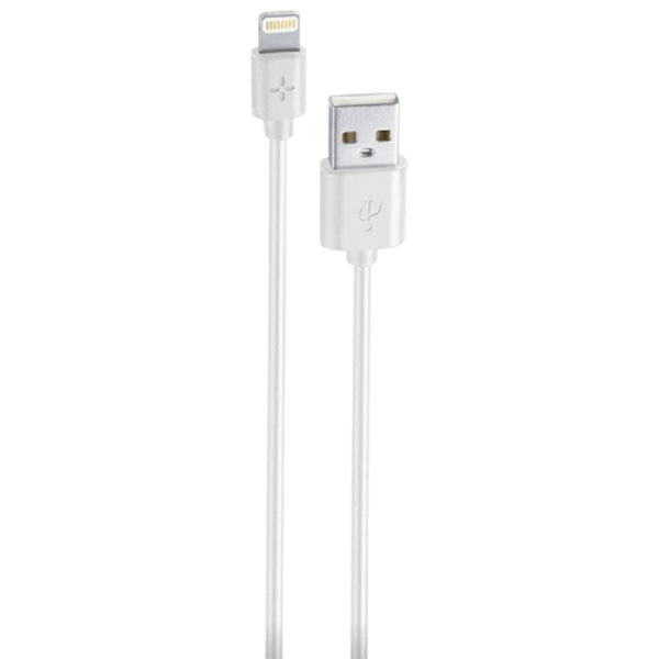 Кабель для телефона Ploos MFI Cellularline USB + Lightning 1 м / Белый photo 1