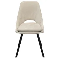 Scaun de bucătărie DecoPrim Isla Stofă/ Beige Black photo 3