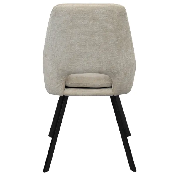 Scaun de bucătărie DecoPrim Isla Stofă/ Beige Black photo 5