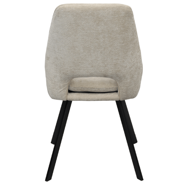 Scaun de bucătărie DecoPrim Isla Stofă/ Beige Black photo 5