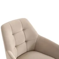 Scaun de bucătărie Fabrik Home Ugo Catifea/ Beige Black photo 6