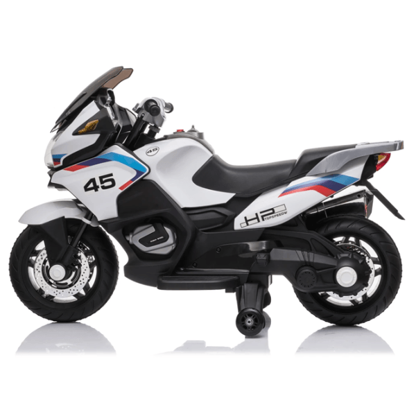 Motocicletă pentru copii Little Star MX609/5 30 kg / 3+ / 5 km/h / White photo 3