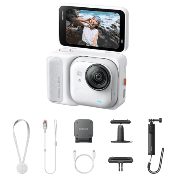Cameră action Insta360 GO Ultra Creator Bundle 50 MP / 1450 mAh / Arctic White photo 1
