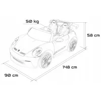 Электромобиль Porsche 911 Dake GT3 8 км/ч / 50 кг / 3+ / Черный photo 7
