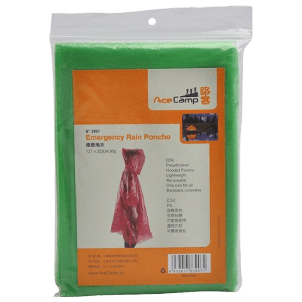 Плащ от дождя AceCamp Emergency Rain Poncho  / Полиэтилен / Дети photo 1