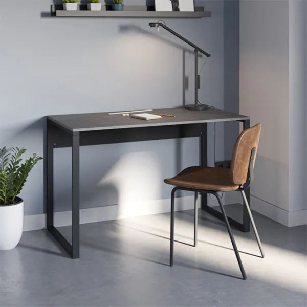 Офисный стол Decortie Inna Меламиновая ДСП/ Retro Grey Black Bute photo 4