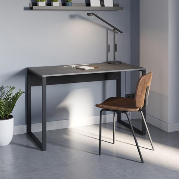 Офисный стол Decortie Inna Меламиновая ДСП/ Retro Grey Black Bute photo 4