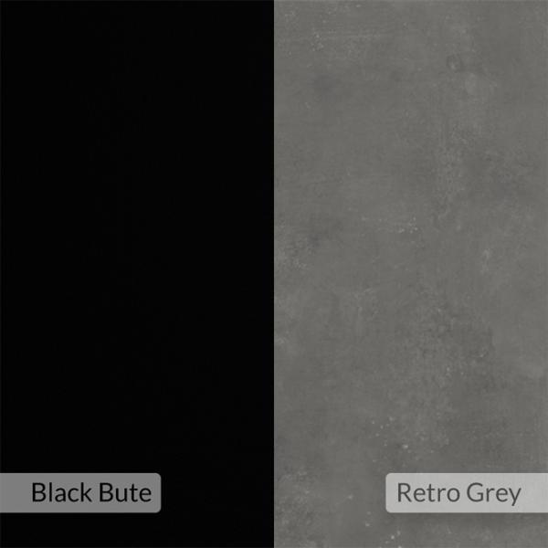 Офисный стол Decortie Inna Меламиновая ДСП/ Retro Grey Black Bute photo 6
