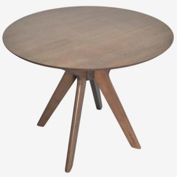 Masă de bucătărie fixă Evelin Raffless Round MDF/ Antique Grey photo 2