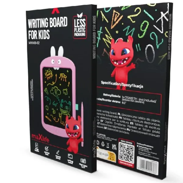 Графический планшет Maxlife Writing Board MXWB-02  / Черный Розовый photo 5