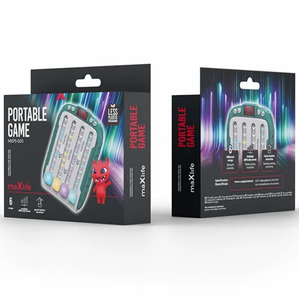 Интерактивная игрушка Maxlife Portable Game MXPS-500 3+ / Серый Зеленый photo 2