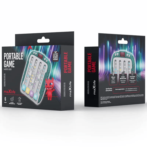 Интерактивная игрушка Maxlife Portable Game MXPS-500 3+ / Серый Зеленый photo 2