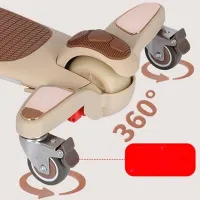 Детский трёхколёсный самокат ChiToys M7-4 (074001) 50 кг/ Бежевый photo 7