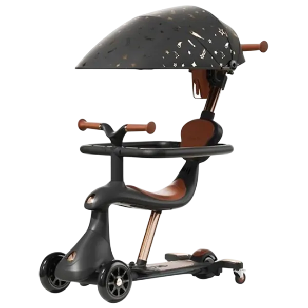 Детский трёхколёсный самокат ChiToys M7-4 (74000) 50 кг/ Черный photo 1