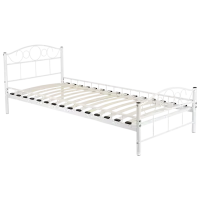 Кровать Mebel Elite Griffin 90 x 200 см / Металл / Белый