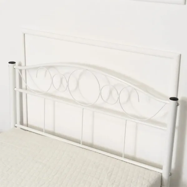Кровать Mebel Elite Griffin 90 x 200 см / Металл / Белый photo 3