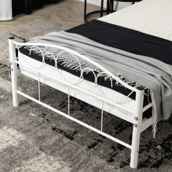 Кровать Mebel Elite Griffin 90 x 200 см / Металл / Белый photo 5